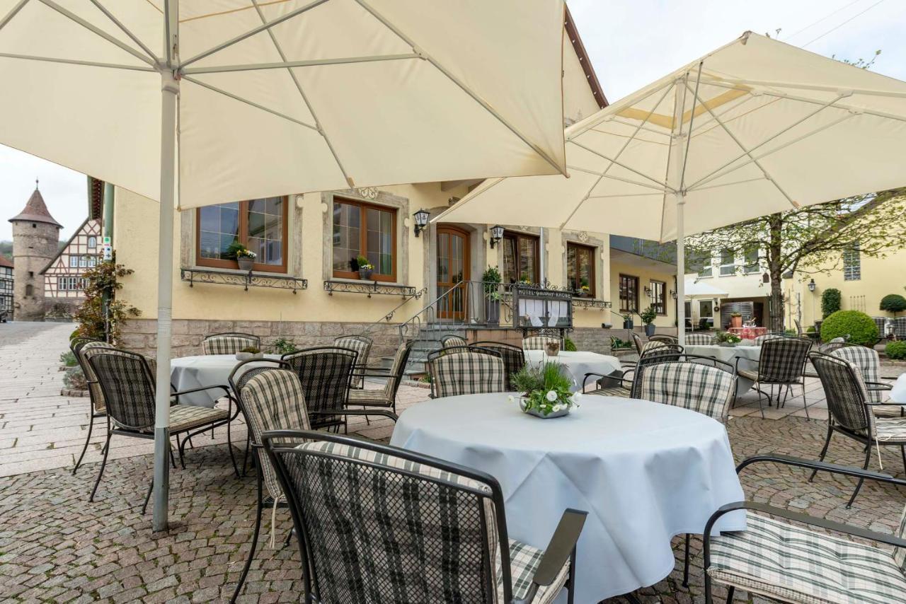 Hotel Gasthof Krone Niederstetten Экстерьер фото